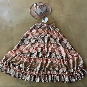 Chelsea & Theodore Pretty As A Peacock Bohemian Skirt